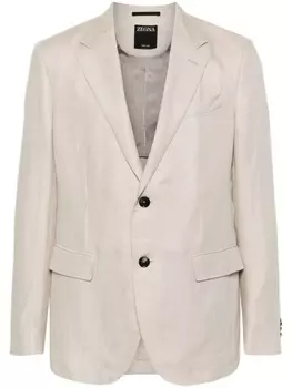 Zegna однобортный пиджак Oasi, нейтральный цвет