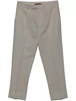 Zegna плиссированные брюки, белый