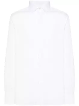 Zegna поплиновая рубашка, белый