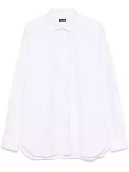 Zegna поплиновая рубашка, белый