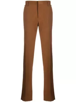 Zegna прямые брюки чинос, коричневый