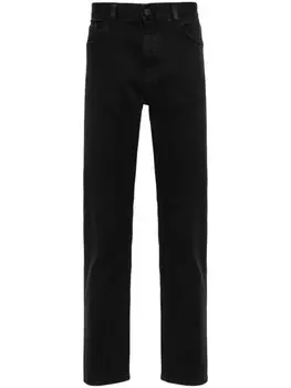 Zegna прямые джинсы средней посадки, черный