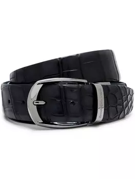 Zegna ремень с пряжкой, черный