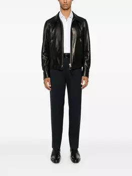 Zegna рубашка из твила, белый