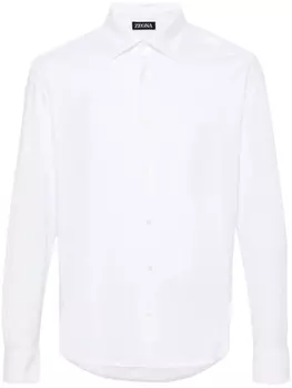 Zegna рубашка на пуговицах, белый