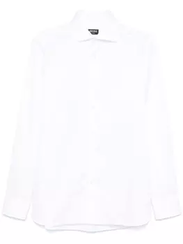 Zegna рубашка на пуговицах, белый