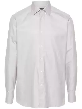 Zegna рубашка на пуговицах, серый