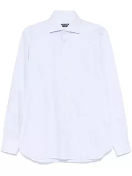Zegna рубашка на пуговицах, синий