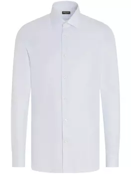 Zegna рубашка на пуговицах, синий