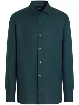 Zegna рубашка Oasi, синий