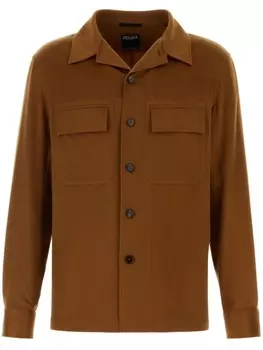Zegna рубашка Оази, коричневый