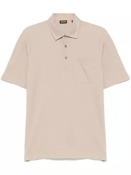 Zegna рубашка поло, нейтральный