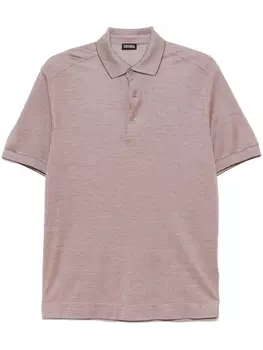 Zegna рубашка поло с короткими рукавами, красный