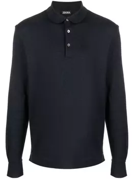 Zegna рубашка поло, синий