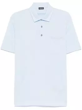 Zegna рубашка поло, синий