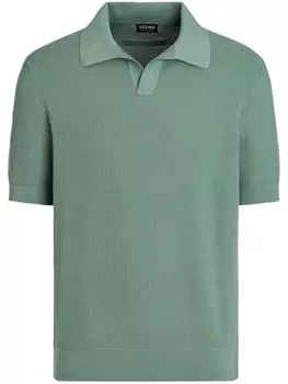 Zegna рубашка поло, зеленый