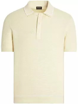 Zegna рубашка поло, желтый