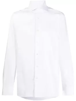 Zegna рубашка с длинными рукавами, белый