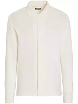 Zegna рубашка с длинными рукавами, белый