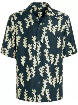 Zegna рубашка с принтом, синий