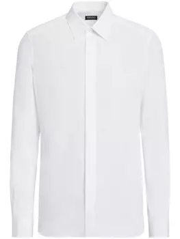 Zegna рубашка строгого кроя, белый