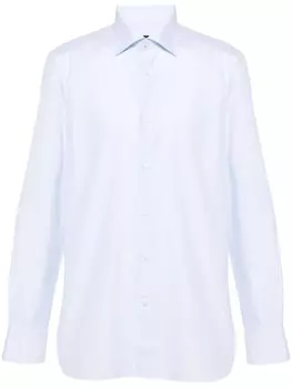 Zegna рубашка в клетку, синий