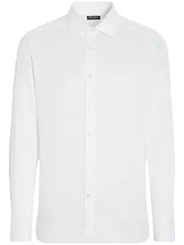 Zegna рубашка в полоску, белый
