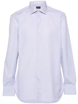 Zegna рубашка в полоску, синий
