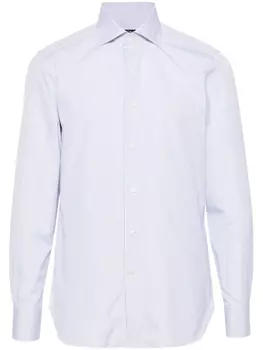 Zegna рубашка в полоску, синий