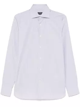 Zegna рубашка в полоску, синий