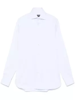 Zegna рубашка в полоску, синий