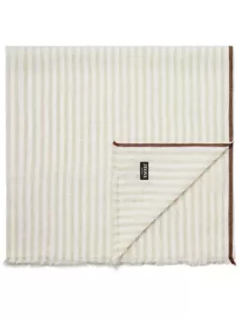 Zegna шарф Oasi Lino в полоску, нейтральный цвет