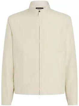 Zegna шелковый бомбер, нейтральный