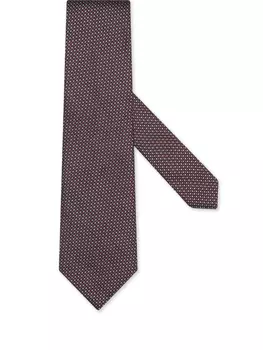 Zegna шелковый галстук, красный