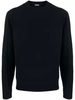 Zegna шерстяной джемпер, синий