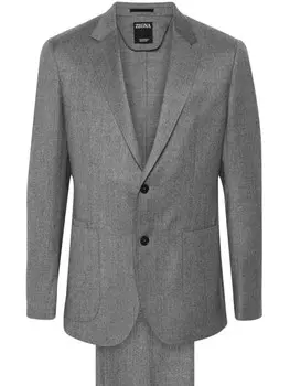 Zegna шерстяной костюм, серый