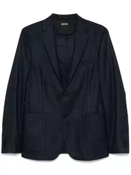 Zegna шерстяной пиджак, синий