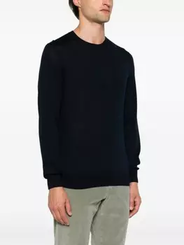 Zegna шерстяной свитер, синий