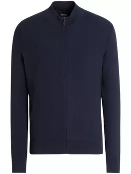 Zegna свитер на молнии, синий