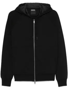 Zegna толстовка на молнии, черный