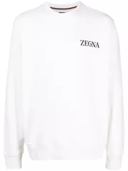 Zegna толстовка с логотипом, нейтральный цвет