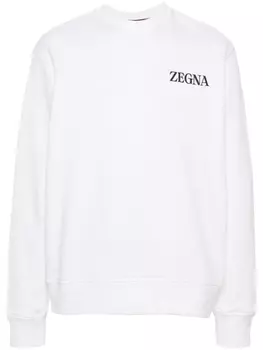 Zegna толстовка с логотипом, нейтральный цвет
