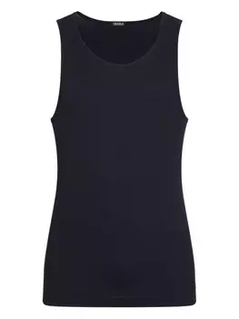 Zegna топ с аппликацией, черный