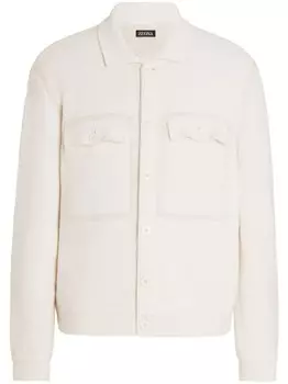 Zegna трикотажная рубашка, белый