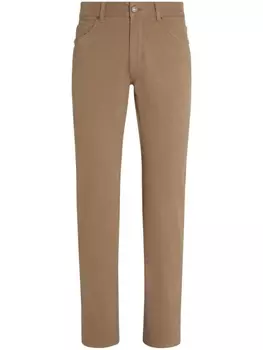 Zegna узкие джинсы Roccia, нейтральный цвет