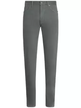 Zegna узкие джинсы Roccia, серый