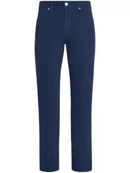 Zegna узкие джинсы Roccia, синий
