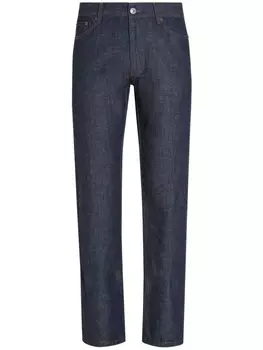 Zegna узкие джинсы Roccia, синий