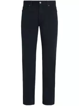 Zegna узкие джинсы Roccia, синий