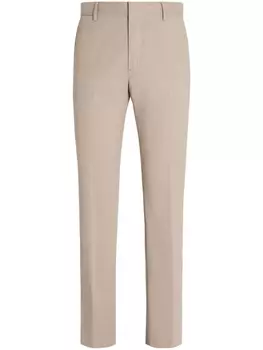 Zegna Winter mid-rise chinos, нейтральный цвет